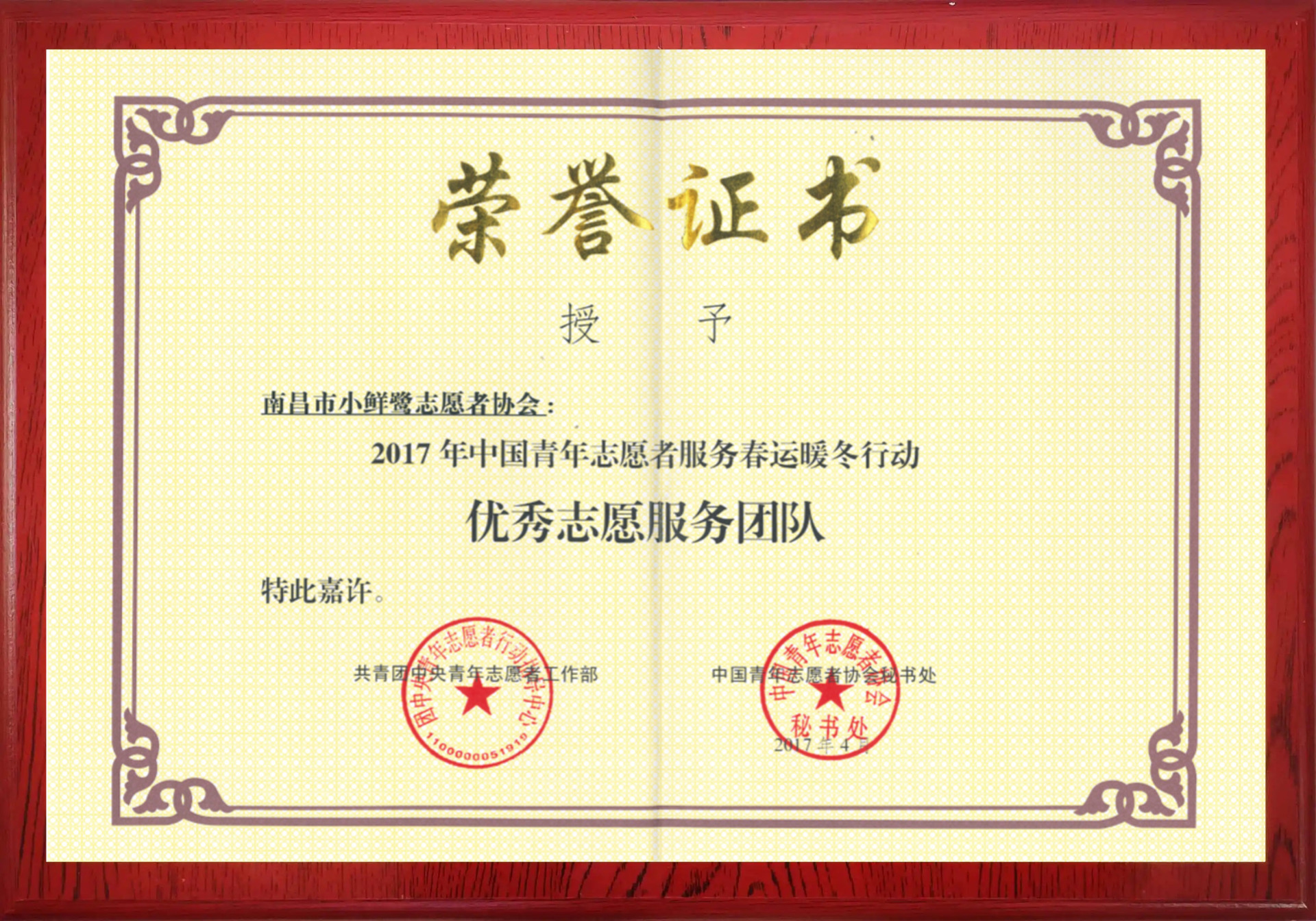 优秀志愿服务团队